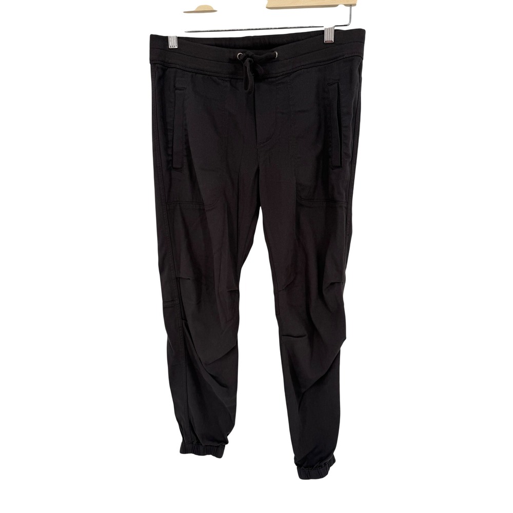 James Perse Standard Black Utility Jogger Pants Size 1 Small Drawstring